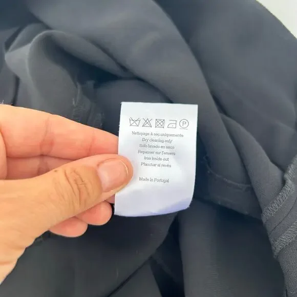 Sandro Paris Cut Out Black Mini Dress Edgy 8 Medium Short Going Out Chic - Picture 9 of 9